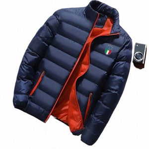 Manteau d'hiver pour hommes, col montant, manteau pour hommes, veste d'extérieur solide et épaisse, Parka t2OG #