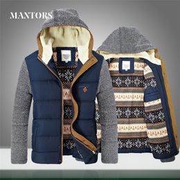 Manteau d'hiver hommes chaud Parkas épais polaire coton mâle pilote pardessus mince fermeture éclair à capuche Bomber vestes velours hommes marque vêtements 201026