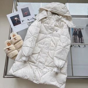 Manteau d'hiver Parka longue en duvet pour femme, veste avec monogramme, manteau chaud à capuche, Boutique de mode