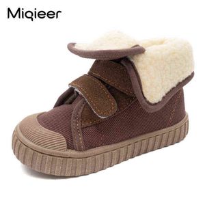Confort d'hiver doux enfants chaussons garçon mode léopard enfants haut baskets décontracté bébé enfant en peluche chaud coton chaussures 211108