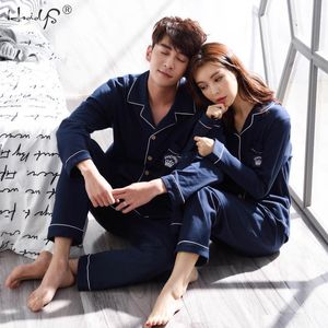 Couples d'hiver Pyjamas Set pour femmes Hommes Pyjamas à manches longues Set Male Sleep Vêtements Vêtements de nuit Hommes Pyjamas Costume Automne Pijamas LJ201112