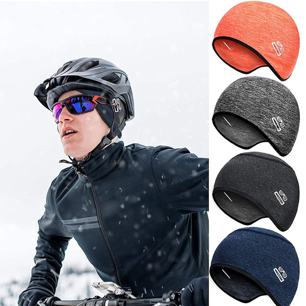 Vintercykling CAP Windproect Thermal Ski Running Men's Hat Motorcykelhjälmfoder