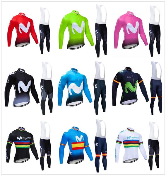 Ensemble de maillot de cyclisme d'hiver 2020 Pro Team UCI thermique polaire vêtements de cyclisme vtt vélo maillot bavoir pantalon kit Ropa Ciclismo Invierno6414869