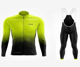 Winter Fietsen Pak Fleece Tops Broek Heren Jersey Lange Mouw Warme Jas Wattbike Team Kleding Fluwelen Set Ciclismo13122780