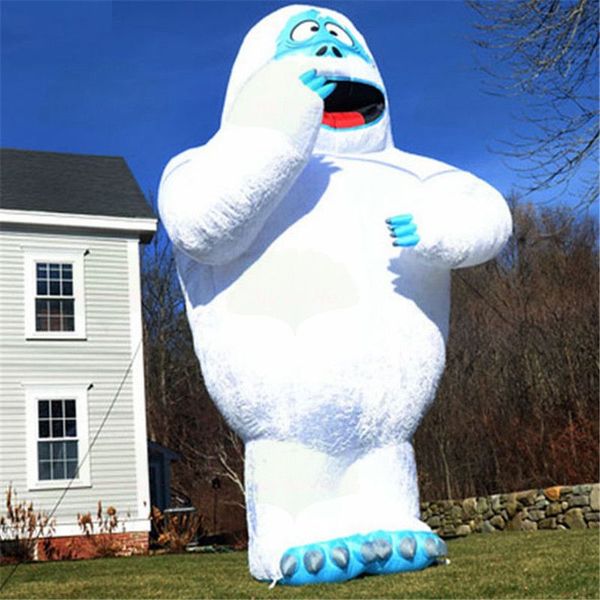 Ballon de décoration d'hiver gonflable bonhomme de neige debout, modèle pop up snow master 8mH (26 pieds) avec souffleur en vente