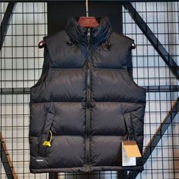 diseñador de invierno abajo chaleco bolsillo puffer gilet chaquetas parkas de mujer sin mangas con cremallera para hombre abajo chaqueta casual impermeable abrigo de plumas hombre chalecos de algodón chalecos