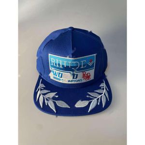 Hiver Livraison Gratuite Designer Chapeau Ball Hat Casual Large Bord Extérieur Crème Solaire Casquette De Baseball Hommes Et Femmes De Haute Qualité Streetwear Vert Bleu Rhude Réglable