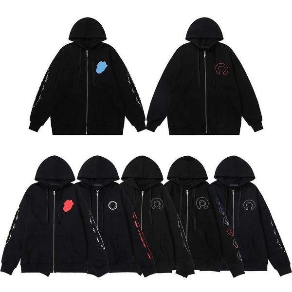 Diseñador de invierno Mans Sudaderas con capucha Sudaderas con capucha Jersey suelto Manga larga Suéteres para mujer Carta de punto Ropa de herradura negra VW6K