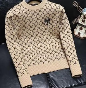 Winter Designer Pull de luxe pour hommes Automne Hiver 3D Lettre imprimée broderie Jacquard tricoté Pull noir Slim Fit Pull à capuche Pull en tricot Y0002