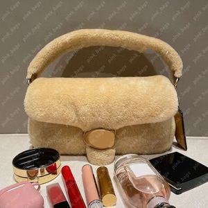 Hiver Designer Sac à bandoulière Oreiller Tabby Shearling Sacs Femmes Designers Fuzzy Sac à main Femmes Bourse Bandoulière Sacs à main Designers Han327s