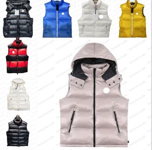 Gilet de créateur d'hiver pour hommes, débardeur, débardeur, manteau à capuche, coupe-vent épais sans manches, imperméable