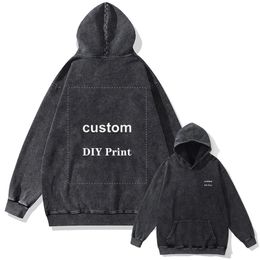 Inverno diy homens hoodies moletom hip hop oversize vintage streetwear personalizado dinossauro impressão hoodie algodão harajuku personalizado 231226