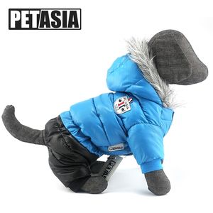 Winter Dog Clothes Super Warm Honden Honden Overall Waterdichte Jas Jas Jumpsuit Puppy voor Chihuahuas Kleine grote honden Petasia 211106