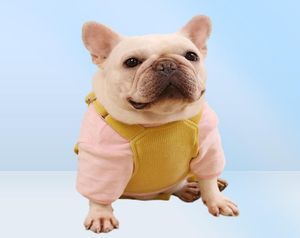 Winterhond jumpsuits Franse bulldog kleding voor honden winterkleding verstelbare huisdierhondenkleding huisdier pyjama jumpsuit voor honden 20103810380