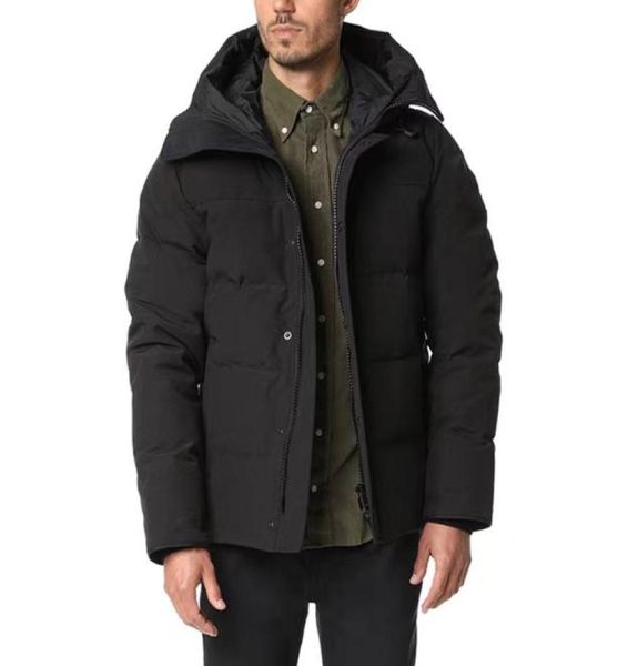 Invierno Doudoune Chaqueta de plumón para hombre abrigo exterior Parkas con capucha Parka negra gruesa clásica cálida a prueba de viento abrigos azul marino Blanco talla XS-3XL1088877