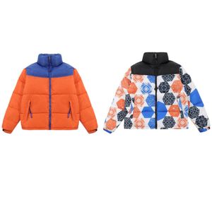 Moda de invierno nuevos hombres de las mujeres Downs chaquetas de algodón de los hombres con cremallera Casual Down Parkas chaqueta de diseñador impresión logo sizeM-XXL