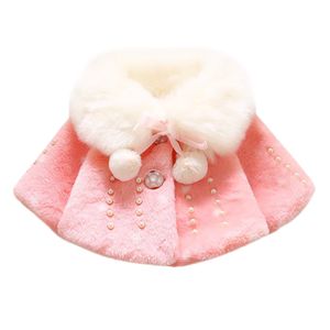 Manteau d'hiver en fausse fourrure manteau veste pour bébé filles vêtements chauds épais vêtements d'extérieur pour enfants bébé infantile baguettes châle enfants Costume A