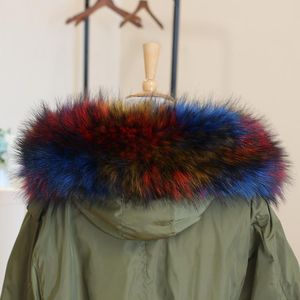 Cuello de piel sintética de invierno para mujer, chal de visón con capucha, bufanda cálida, accesorios de decoración