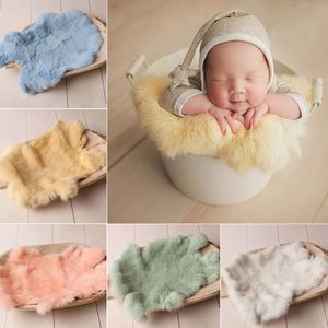 Hiver Faux Rabbit Fur Photography Props NOUVELLON NOUVEAU COURRONNEMENT CONDITE