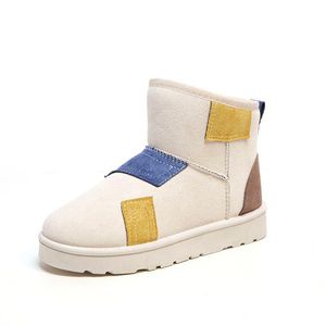 Winter Vrouw Retro Enkellaarzen Mode Mooie Kleur Hoge Hulp Mode Veelzijdig Comfortabele Vlakke Katoen Schoenen Factory Direct Sale