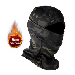 Winter Fleece Full Full Full Hat Tactical Camuflage Balaclava Cabeza de equipo Sports Sports Sigue Curry Hunting Bicycle Cycling Ejército Multicam 240419