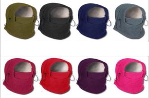 Hiver Fleece Bined Cycling Hat Adproofroping Face Mask Mask Balaclava Écharpe Capes de randonnée extérieure Snowboard Ski ski