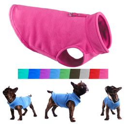 Hiver Fleece Pet Dog Clothes Puppy Cat Vêtements French Bulldog Coat Pug Costumes Costumes For Small Dogs Chihuahua Yorkie
