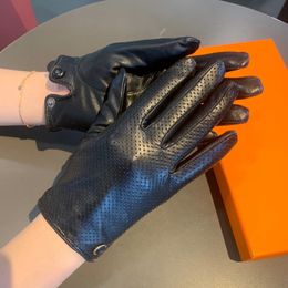 Gants d'hiver cinq doigts gants dames en cuir polaire courte gant épaissi à la mode solide gants de protection Festivals cadeaux