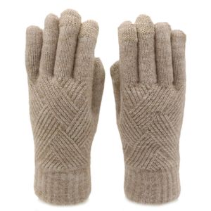 Winter Gloves for Women Cold Weather, Touch Screen Winter Gloves Women Warm Alpaca Fleece Knit Gloves
