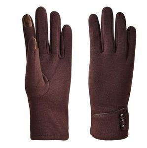 Guantes de invierno Otra ropa Moda Cálido Pantalla táctil Manoplas térmicas Algodón Felpa Forro de piel A prueba de viento para mujeres Niñas