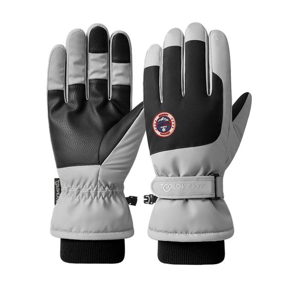 Gants d'hiver imperméables coupe-vent thermiques écran tactile pour ski randonnée course à pied hommes et femmes