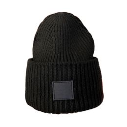 muts Muts/Skull Caps Warme muts unisex dames herfst en winter Wol 100% dubbellaags warme Skulies wol Warme gebreide muts muts