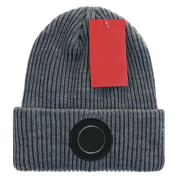 Gorro de invierno Gorro de diseñador de lujo para hombre Gorro de calavera de punto Letra clásica Gorro de lana de color sólido para mujer Gorros para hombre simple Negro blanco gris Regalo perfecto AA