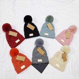 Winterhoeden voor vrouwen beanie mode pompon gebreide petten herfst en winter outdoor dikke hoed all-match koude herenkap