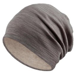 Sombreros de invierno para mujer Gorros de algodón mezclado Hip Hop Gorras Slouch Warm Hat Festival Unisex Turban Cap Color sólido Bonnet Sombreros K03583702390