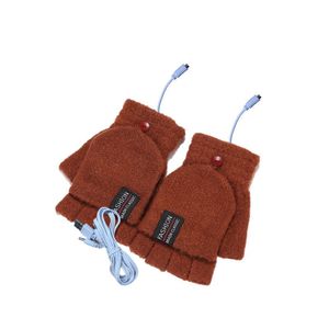 Winterwarmte -isolatie Flip Gloves USB Touch Screen isolatiehandschoenen