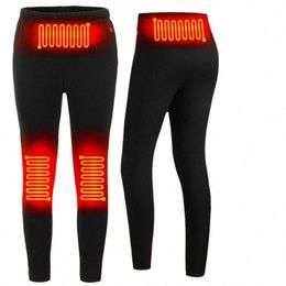 Pantalons chauffants d'hiver Hommes Pantalons électriques USB Chauffage Femmes Plus Veet Pantalon chauffant thermique rechargeable Vêtements chauds Ski f4H7 #