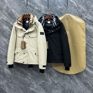 Winter high-end merk heren donsjack mode multi-pocket stiksel ontwerp outdoor thermische jas luxe top designer jas