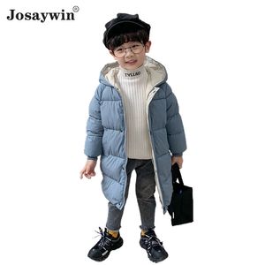 Winterjas Kinderen Jongens Hooded Parkas Dikke Warme Lange Jas Voor Kinderkledingwinter Meisjes 211222