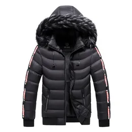 Winter Jacket Men Fashion Hooded Dik Warm Cotton Outswear Man Patchwork Parka Coats Wind Breaker Plus Size Offer Weer mannelijk