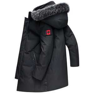Veste d'hiver hommes nouveau décontracté épaissir chaud-30 degrés coton-rembourré vestes hommes à capuche coupe-vent Parka taille 8XL 7XL 6XL