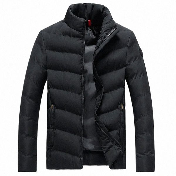 Chaqueta de invierno Hombres Parkas Espesar Abrigo Cálido Para Hombre Soporte Collar Color Sólido Casual Parka Mujeres Fi New Streetwear 6XL 7XL 8XL K4KO #