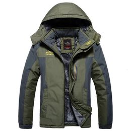 Veste d'hiver hommes épais chaud imperméable à capuche Parka manteau coupe-vent militaire polaire PlusSize 9XL Jaqueta Masculina 240103