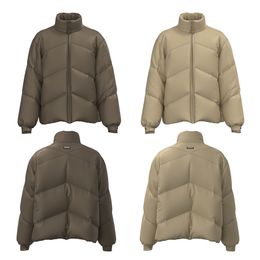 Jaqueta de inverno dos homens jaquetas de designer sólido gola para baixo casaco de algodão das mulheres dos homens hip hop acolchoado casaco streetwear tamanho dos eua