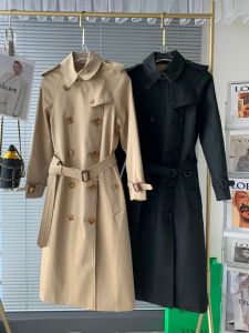 Winterjassen voor dames 2024 Elegante double-breasted trenchcoat Vrouw Outwears Nieuwe bovenkleding Lange jassen Britse mode-trenchcoat