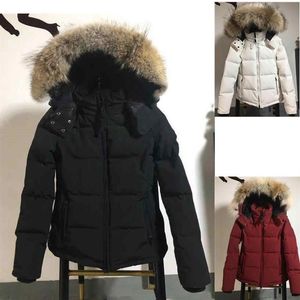 Vestes d'hiver femmes doudoune d'oie chaude femme Canada vraie fourrure de loup Parkas fille vêtements manteau pardessus femmes Parkas plus size228y