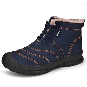 Winter Keep Boots 442 Dames Men Schoenen Walking Sneeuw Warm op blote voeten Katoen Buiten Wandelen Plush High Ankle Big Size Sneakers 393 704