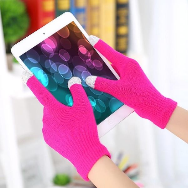Épaississez Keep Warm Gants Gants Intelligent Mobile Phone Screen Gant Glove Colorful Trined Adults mittens for hiver 1 6 ms ff