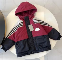 Enfants d'hiver vers le bas manteau garçon filles vestes de créateurs avec lettres broderie épaisse vêtements d'extérieur chauds manteaux de mode enfants Parkas de haute qualité