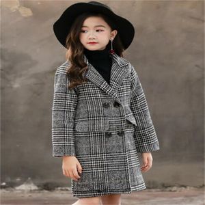 Hiver enfants fille Parkas manteau mode moyen-long Tench manteaux enfants filles bébé automne veste vêtements d'extérieur